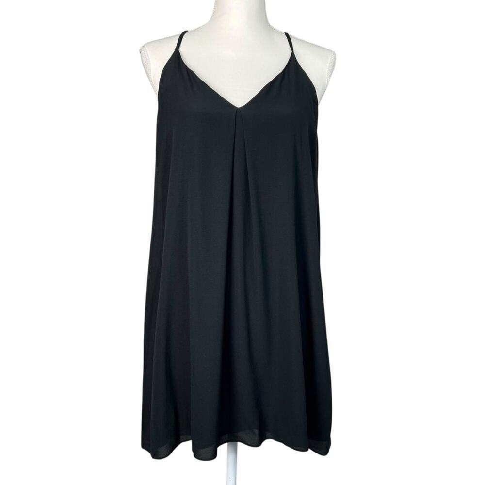 Alice + Olivia Silk Sleeveless Black Mini Dress Women’s size Medium